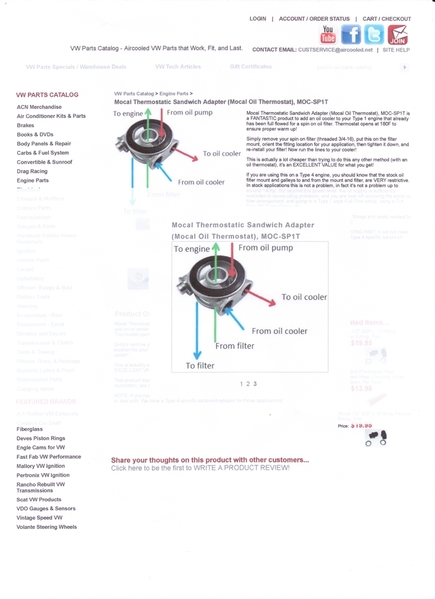 Oil thermostat 1