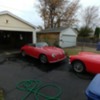 My Speedster and a friends MGA.: Just last week!
