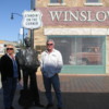 Corner in Winslow: " Take it Easy "   the Eagles