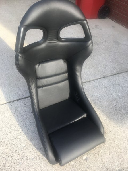 Racing seats recaro style blk leather 4jpg